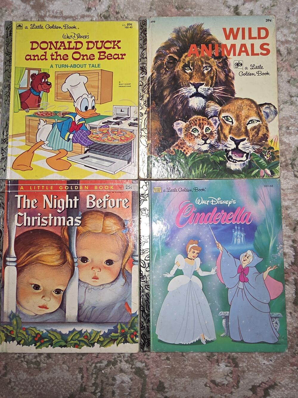 Lot of 4 Little Golden books